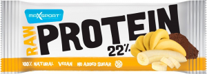 Batoane - Raw Protein 22% Baton proteic cu banane si cacao, 50g Max Sport