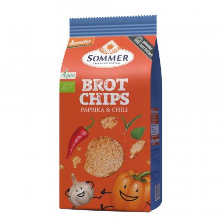 Biscuiti si napolitane - Rondele vegane de paine cu ardei si chili