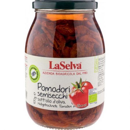 Tendinte - Rosii bio semi-uscate in ulei de masline, 970g LaSelva