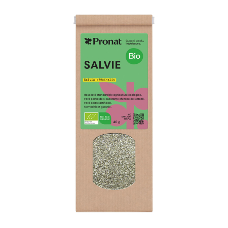 Ceaiuri, Cafea si Inlocuitori - Salvie bio 40g Pronat