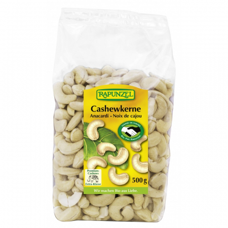 Seminte, fructe uscate, samburi - Sâmburi caju bio întregi HIH 500g