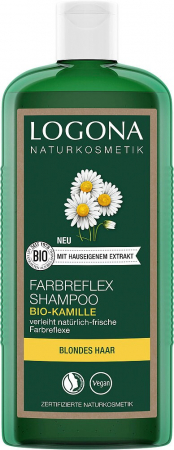 Ingrijire personala - Sampon pentru par vopsit (blond), cu musetel, 250ml Logona