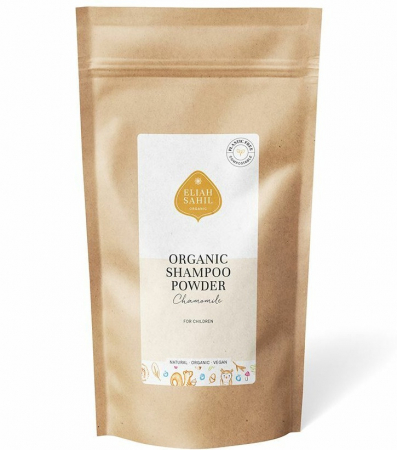 Cosmetice pentru copii - Sampon pudra pentru copii cu musetel bio refill 250 g Eliah Sahil