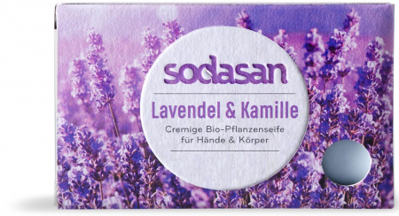 Ingrijire personala - Sapun bio cu levantica si musetel, 100g Sodasan