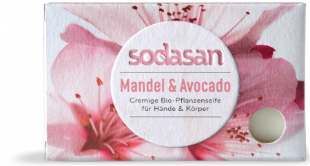 Ingrijire personala - Sapun bio cu migdale si avocado, 100g Sodasan
