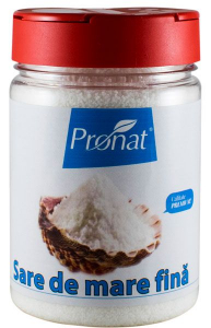 Sare si inlocuitori - Sare de mare fina, 300g Pronat