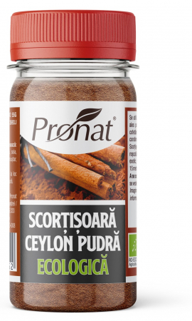 Condimente - Scortisoara ceylon pudra bio, 40g Pronat