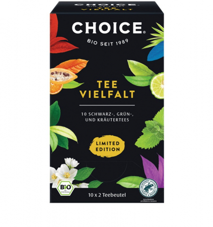 Alimente - Selectie de ceai Tea Diversity - 10 feluri de ceai bio x 2 pliculete / 38.0g Choice