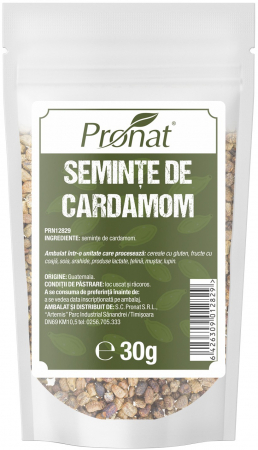 Tendinte - Seminte de cardamom, 30g Pronat