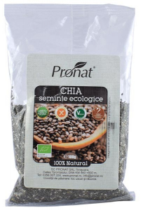 Seminte, fructe uscate, samburi - Seminte de chia bio, 100g Pronat