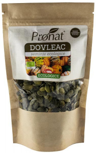Seminte, fructe uscate, samburi - Seminte de dovleac bio, 150g Pronat