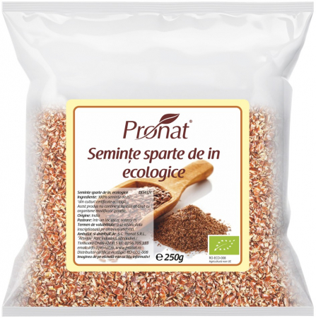 Tendinte - Seminte de in sparte bio, 250g Pronat