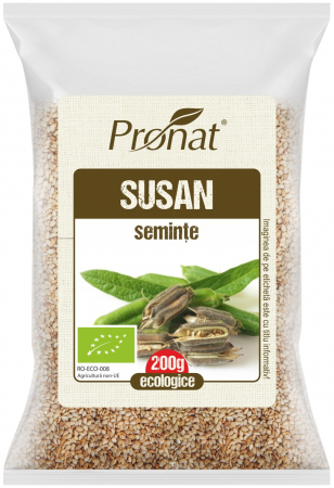 Seminte, fructe uscate, samburi - Seminte de susan bio, 200g Pronat