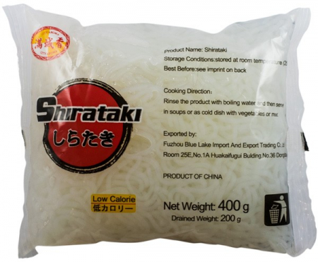 Specialitati si produse asiatice - Shirataki taitei fini din faina de konjac, 400g