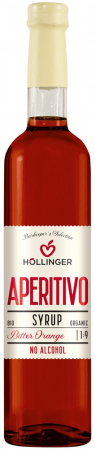 Sucuri de fructe - Sirop bio aperitiv 1:9 Bitter orange, fara alcool, 500ml Hollinger