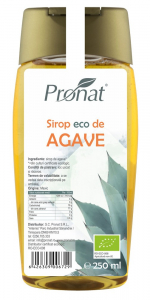 Zahar si indulcitori - Sirop bio de agave, 250ml Pronat