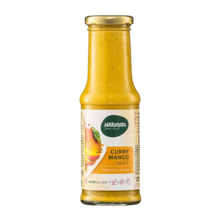 Alimente - Sos bio de curry cu mango, 210ml Naturata