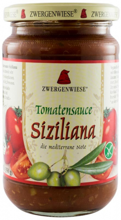 Fara lactoza - Sos bio de rosii sicilian 340g Zwergenwiese