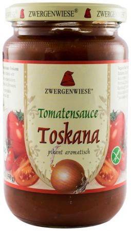 Fara lactoza - Sos bio de rosii Toskana, 340g Zwergenwiese
