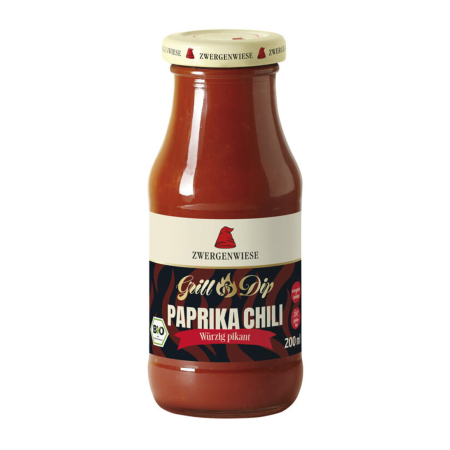 Alimente - Sos bio Grill&Dip paprika chili, 200 ml Zwergenwiese