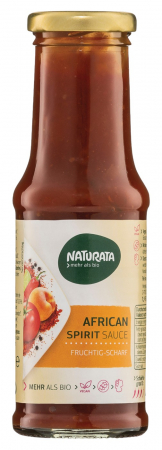 Condimente - Sos bio iute in stil african, pentru barbeque, 210ml Naturata