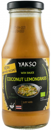 Alimente - Sos bio pentru wok cocos si lemongrass, 240ml Yakso