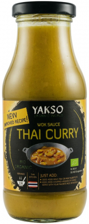 Alimente - Sos bio pentru wok Thai Curry, 240ml Yakso