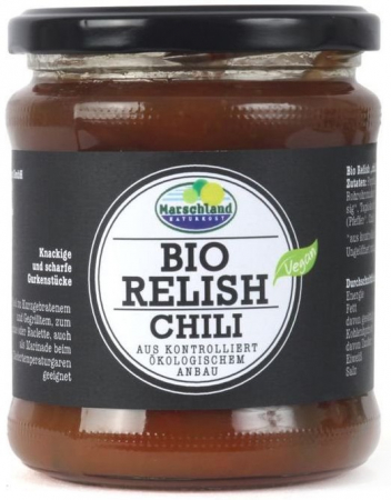Conserve, Pateuri, creme tartinabile - Sos bio Relish cu chilli, 325g Marschland Naturkost