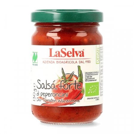 Tendinte - Sos de rosii bio cu ardei chilli, 130g LaSelva