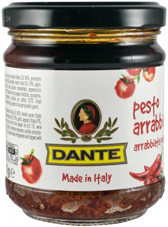 Sosuri, Ketchup - Sos pesto Arrabbiata, 180g Dante