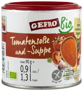 Supe - Sos / supa bio de rosii, 90g Gefro