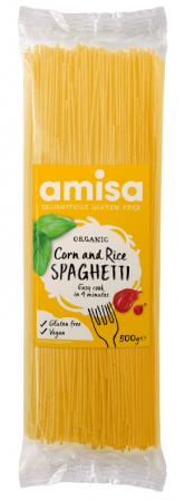Fara gluten - Spaghetti din orez si porumb fara gluten eco 500g