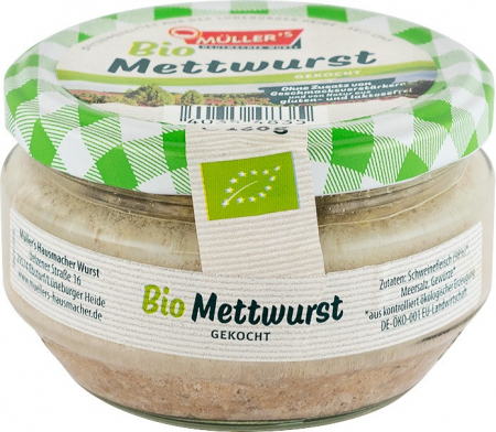 Conserve, Pateuri, creme tartinabile - Specialitate bio din carne de porc cu condimente, 160g