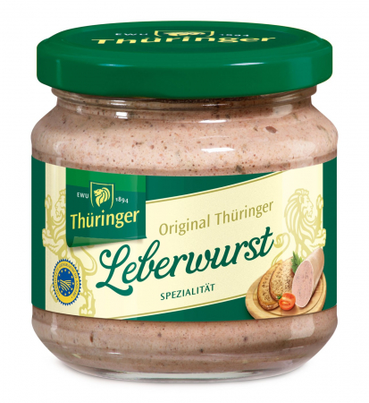 Produse din carne - Specialitate din carne de porc cu ficat, 160g Thuringer