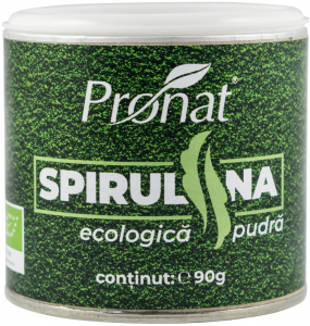 Pudre si prafuri - Spirulina bio pulbere, 90g Pronat