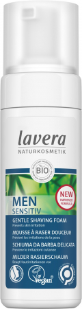 Cosmetice pentru barbati - Spuma de ras bio cu bambus si aloe vera Men Sensitiv, 150ml Lavera Naturkosmetik