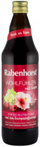 Sucuri - Stare de bine Suc din fructe cu flori de hibiscus si fier, 750ml Rabenhorst
