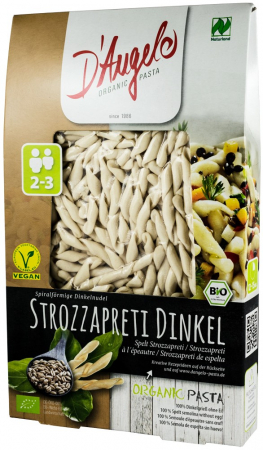 Tendinte - Strozzapreti bio din grau spelta, 250g D'angelo Pasta
