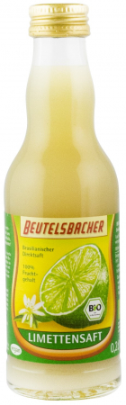 Sucuri de fructe - Suc bio din lamaie verde (lime) nefiltrat, 200ml Beutelsbacher
