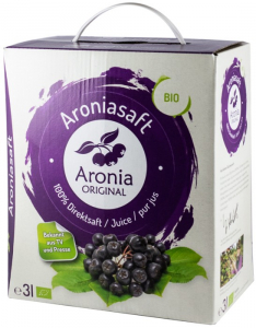 Remedii - Suc bio pur de aronia, 100% suc, 3l Aronia Original