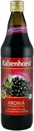 Sucuri - Suc bio pur de aronia, 750ml Rabenhorst