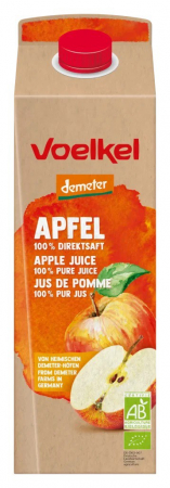 Alimente - Suc bio si demeter de mere, 1L Voelkel