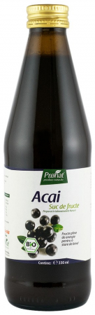 Suplimente si Remedii - Suc bio de acai, 330ml Medicura