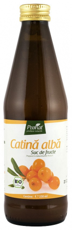 Suplimente si Remedii - Suc de catina alba 100%, bio, 330ml Medicura