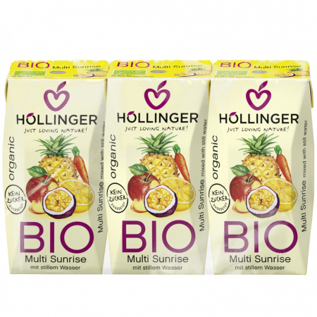 Sucuri din fructe si legume bio - Suc Multi Sunrise ecologic