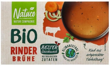 Alimente - Supa bio concentrata de vita 8 cuburi, 80g natuco