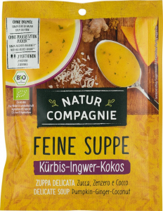 Tendinte - Supa bio de dovleac, ghimbir si cocos, 40g Natur Compagnie