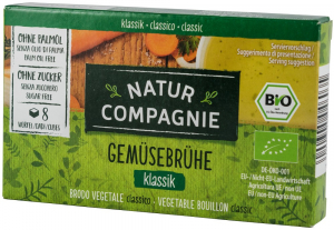 Semipreparate - Supa bio de legume, 8 cuburi Natur Compagnie
