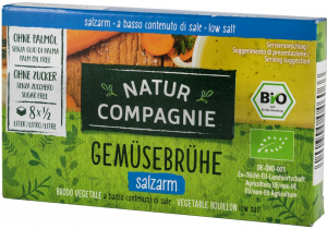 Supe - Supa bio de legume cu putina sare, 8 cuburi Natur Compagnie