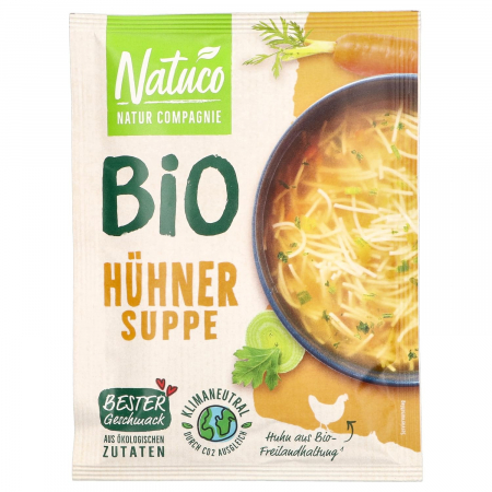 Alimente - Supa bio de pui cu taitei, 30g natuco